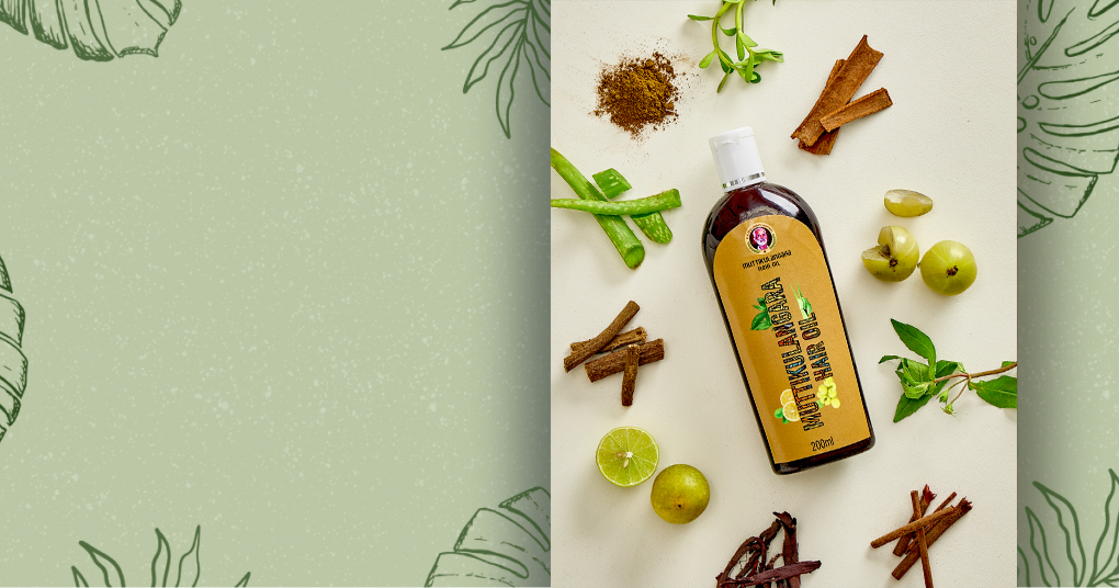 Muttikulanagara Hair Care Oil by FourbyonPharma - For Dandruff, Hair Fall, Dry scalp, etc